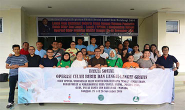 Bakti Sosial Operasi Celah Bibir dan Langit-langit di Manado, Sulawesi UtaraT
